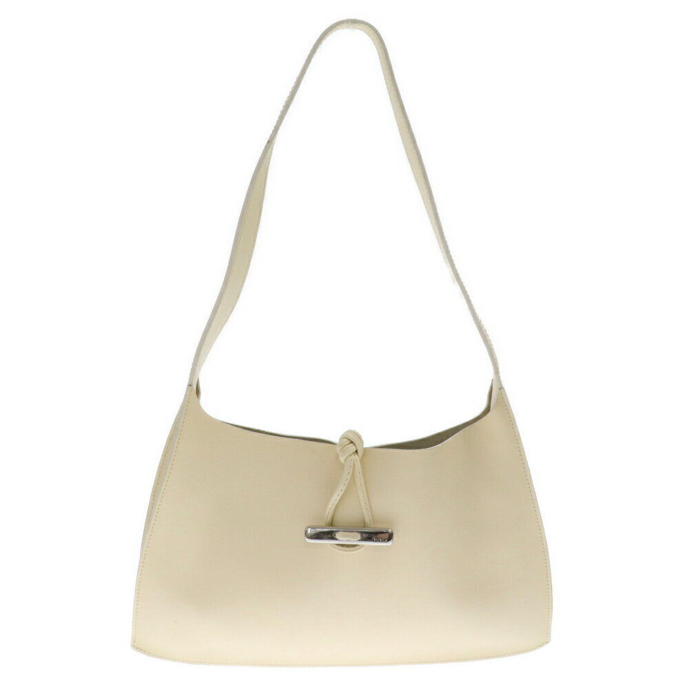 Furla Silver Toggle Button Tote Bag White